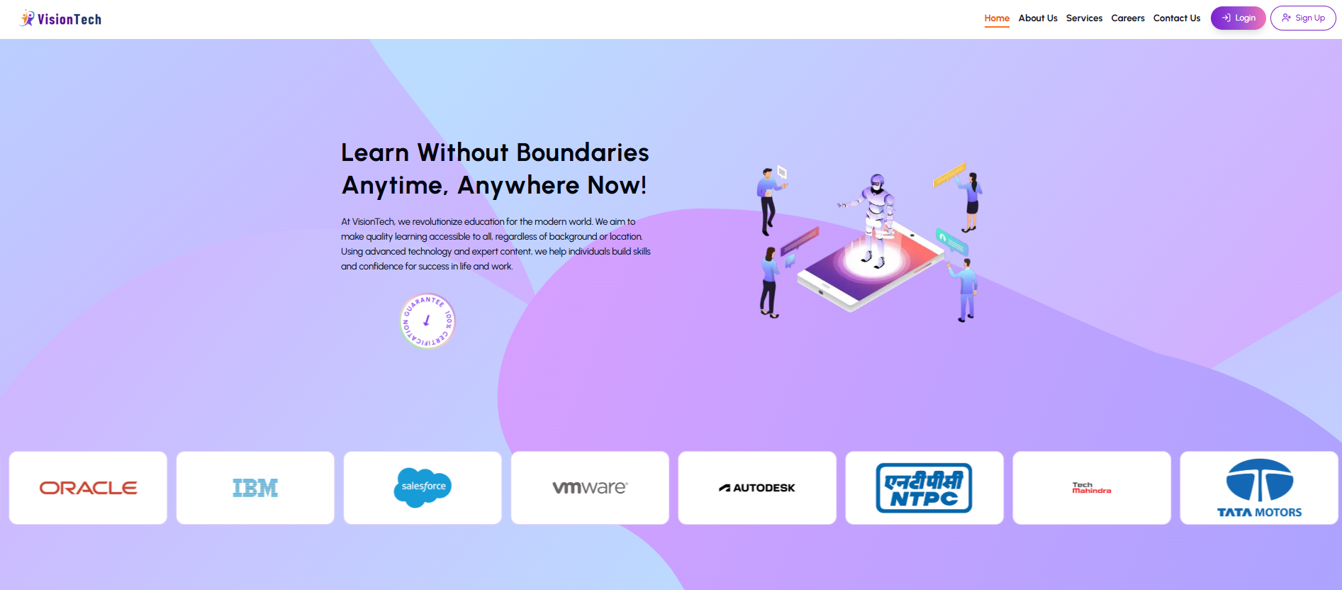 VisionTech Website